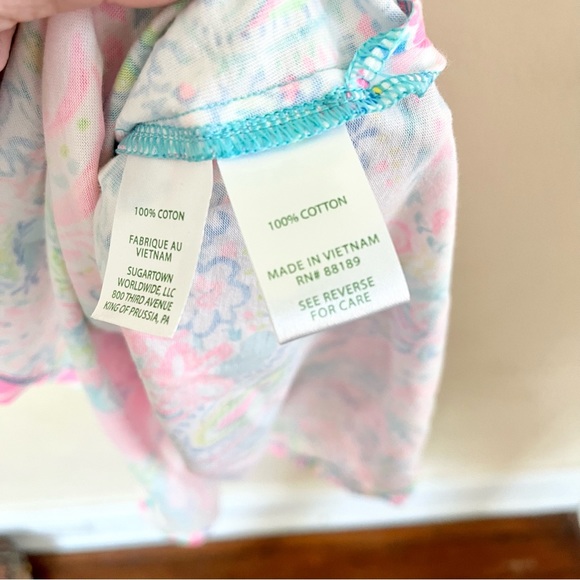 LILLY PULITZER Mabry Midi Dress Multi Flock Full of Fun Sz Small Halter - Picture 5 of 8